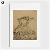 アートポスター-Rembrandt with a Plumed Hat - レンブラント ファン レイン Poster.