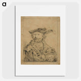 Rembrandt with a Plumed Hat - Rembrandt van Rijn Poster.