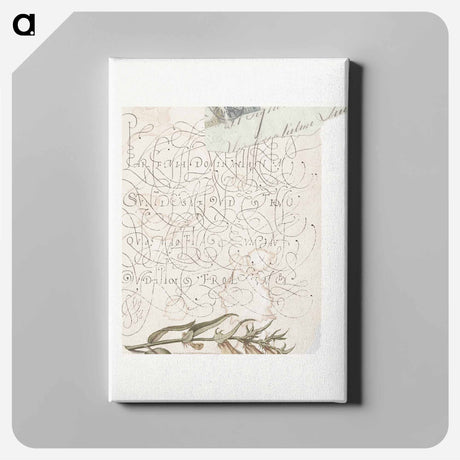 アートパネル-Ephemera Collage
 - 書道のお手本 Canvas.