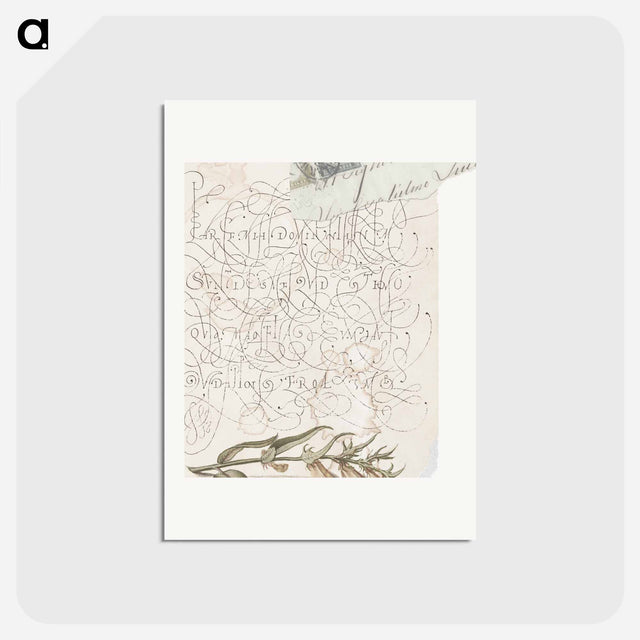 アートポストカード-Ephemera Collage
 - 書道のお手本 Postcard.