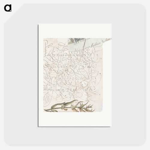 Ephemera Collage
 - 書道のお手本 Postcard.