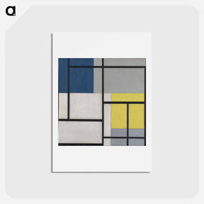アートポストカード-Simultaneous Composition XXIV - テオ ファン ドゥースブルフ Postcard.