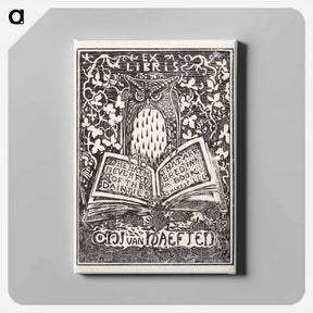 アートパネル-Ex libris van Jhr. C.H.J. van Haeften - テオ ヴァン ホイテマ Canvas.