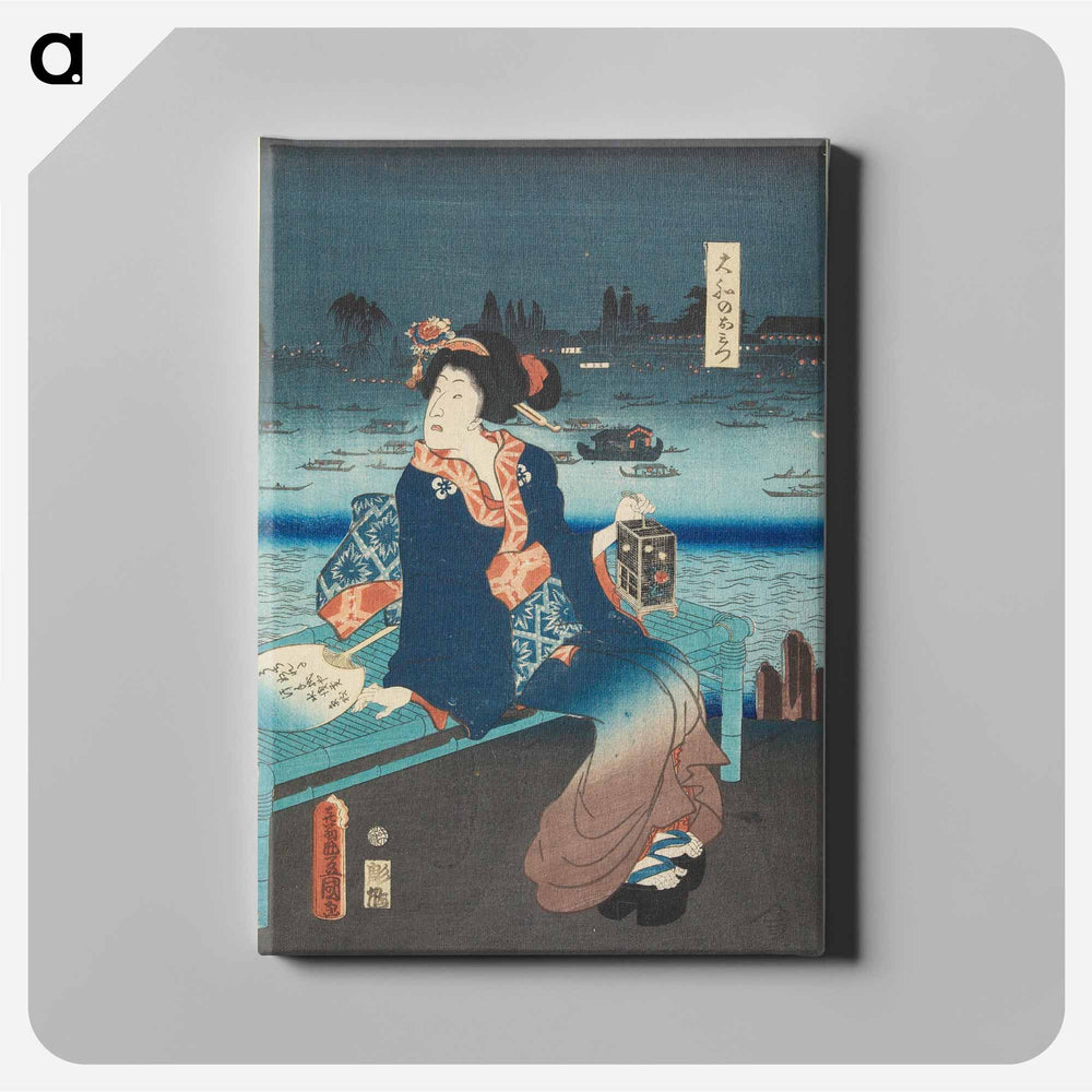 Ryogoku yūkeshiki
 - 歌川 国貞 Canvas.