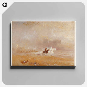 アートパネル-Riders on a Beach - ウィリアム ターナー Canvas.