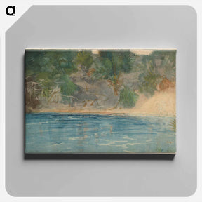 アートパネル-Blue Spring, Florida - ウィンスロー ホーマー Canvas.