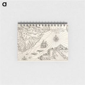 アートメモ帳-Kaartje van Kaap de Goede Hoop - アンティーク地図 Memo.