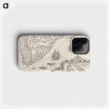 Kaartje van Kaap de Goede Hoop - アンティーク地図 Phone Case.