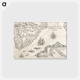 アートポストカード-Kaartje van Kaap de Goede Hoop - アンティーク地図 Postcard.
