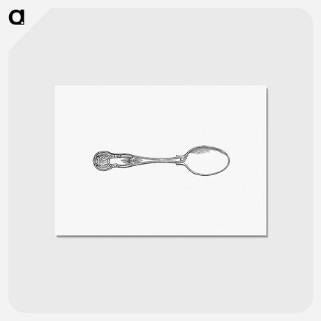 アートポストカード-Silver Spoon from Half Hours of English History
 - 大英図書館 Postcard.