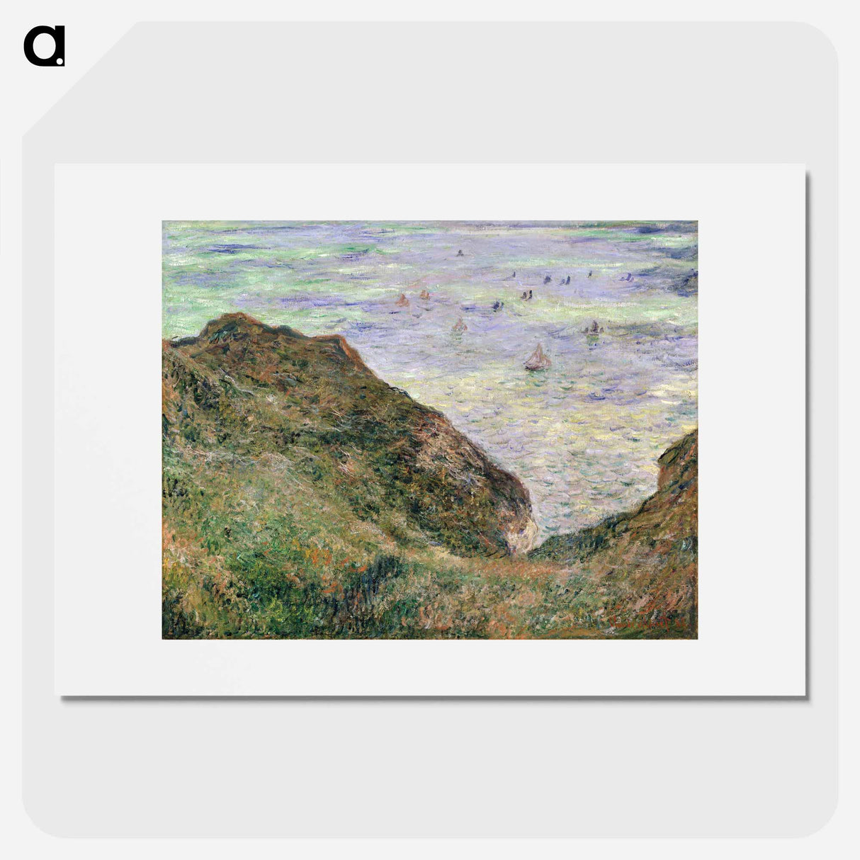 View Over the Sea - Claude Monet Poster.