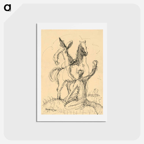 Two Clowns with a Horse
 - シプリアン マジェルニク Postcard.