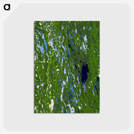 アートポストカード-Nunavut, Northern Canada
 - 上空からの地球 Postcard.