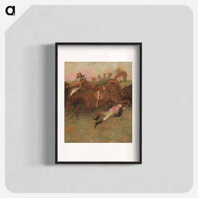 アートポスター-Scene from the Steeplechase: The Fallen Jockey - エドガー ドガ Poster.
