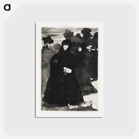 アートポストカード-At the Prado II - エドゥアール マネ Postcard.