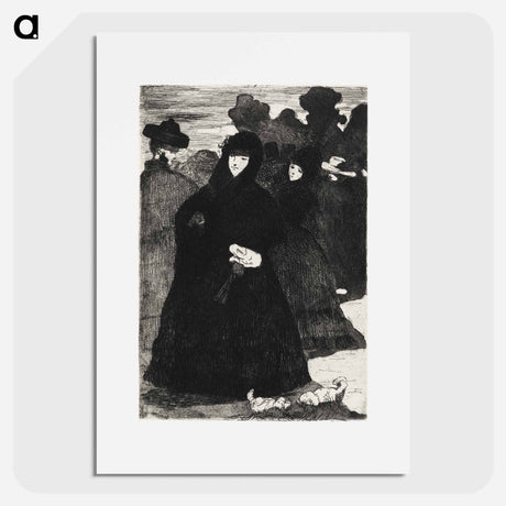 アートポスター-At the Prado II - エドゥアール マネ Poster.