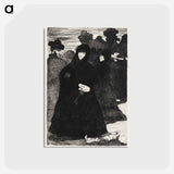 アートポストカード-At the Prado II - エドゥアール マネ Postcard.