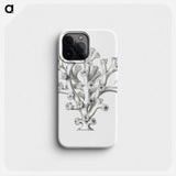 Vintage coral illustration on white background - エルンスト ヘッケル Phone Case.