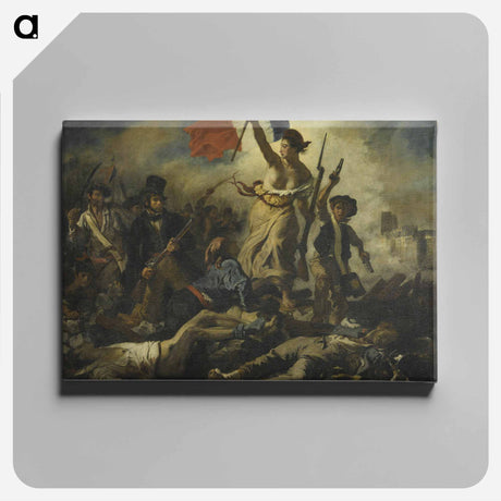 アートパネル-Liberty Leading the People - ウジェーヌ ドラクロワ Canvas.