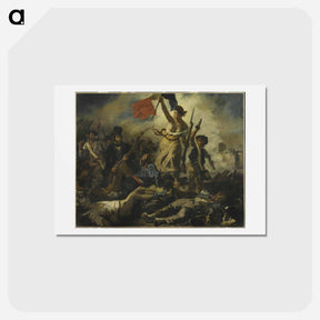アートポストカード-Liberty Leading the People - ウジェーヌ ドラクロワ Postcard.
