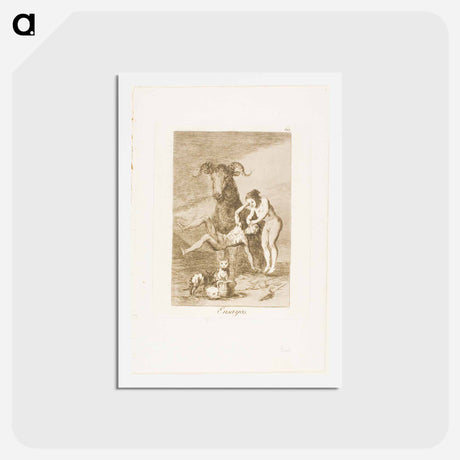 アートポストカード-Trials - フランシスコ デ ゴヤ Postcard.