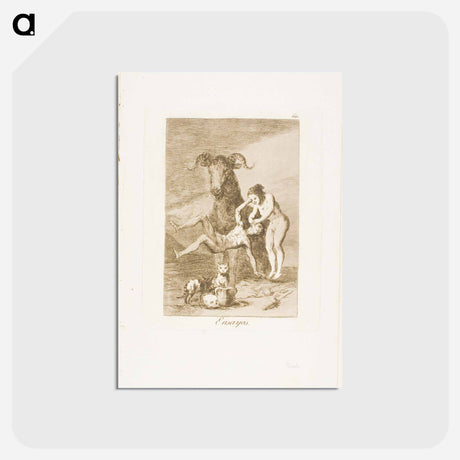 アートポストカード-Trials - フランシスコ デ ゴヤ Postcard.