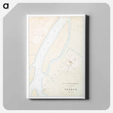 アートパネル-Thebes Ruins Topography
 - エジプト美術史 Canvas.