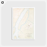 アートポストカード-Thebes Ruins Topography
 - エジプト美術史 Postcard.