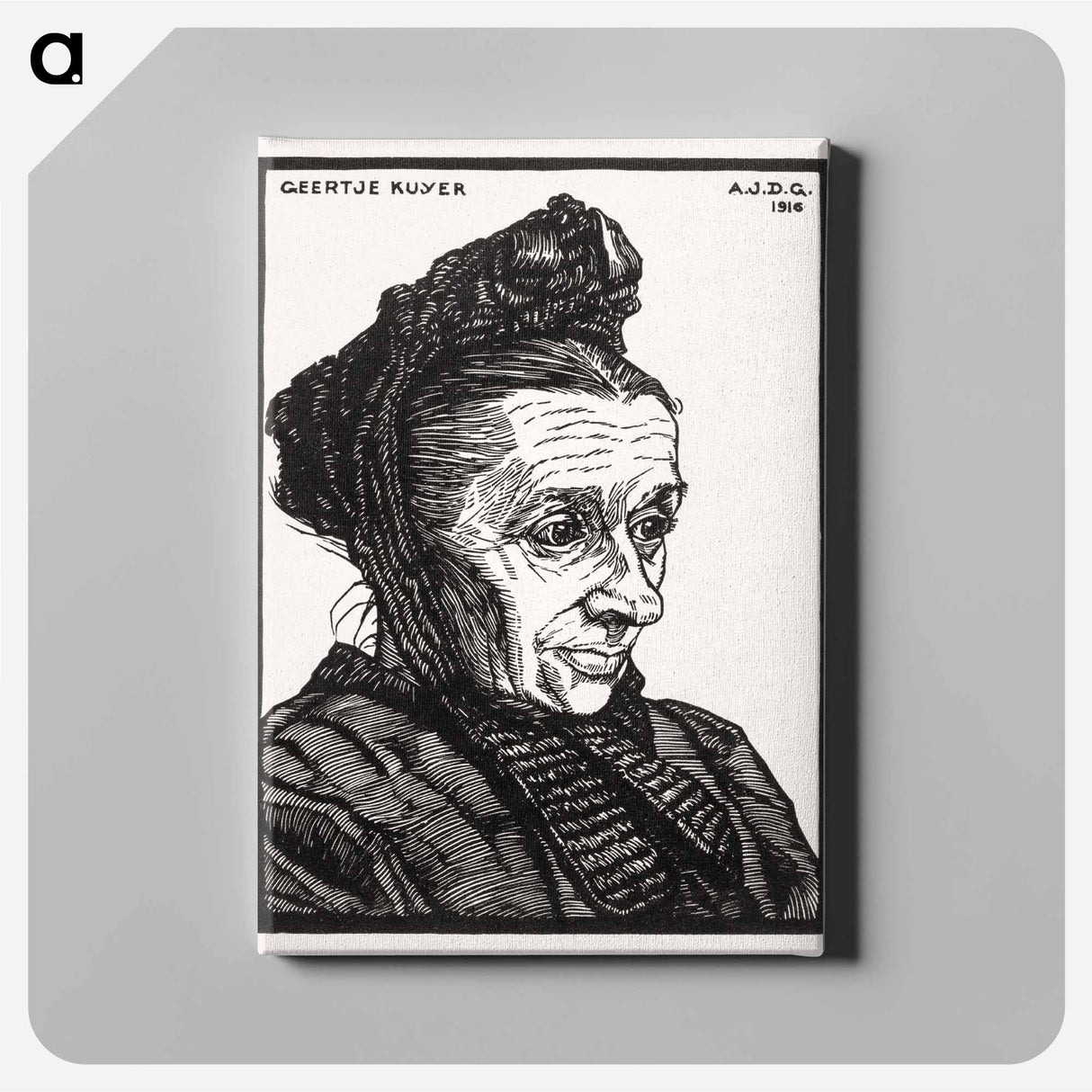 Portrait of Geertje Kuijer - Julie de Graag Canvas.