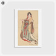 アートポストカード-Benten (Goddess of Love) - 葛飾 北斎 Postcard.