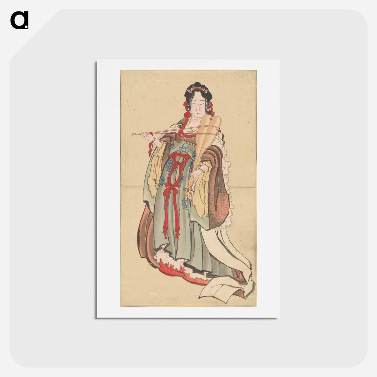 アートポストカード-Benten (Goddess of Love) - 葛飾 北斎 Postcard.