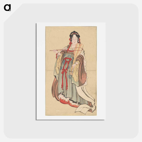 アートポストカード-Benten (Goddess of Love) - 葛飾 北斎 Postcard.