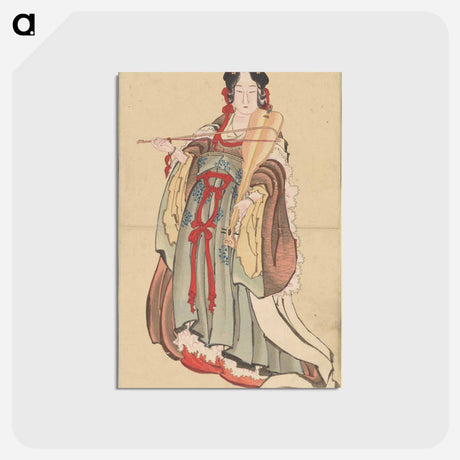 アートポストカード-Benten (Goddess of Love) - 葛飾 北斎 Postcard.
