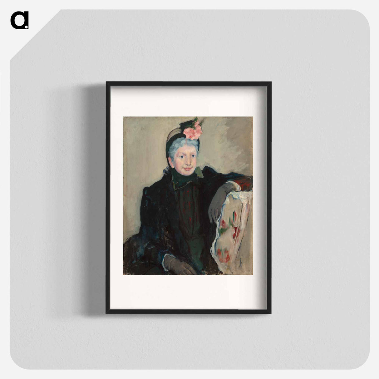 Portrait of an Elderly Lady - Mary Cassatt Poster.