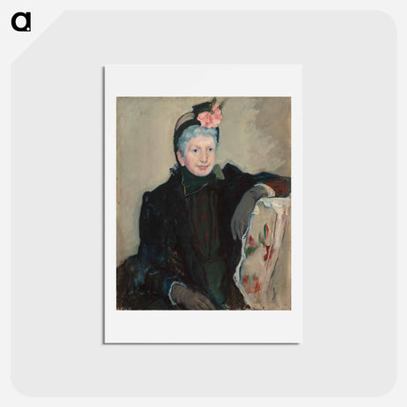 アートポストカード-Portrait of an Elderly Lady - メアリー カサット Postcard.