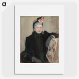 Portrait of an Elderly Lady - Mary Cassatt Poster.