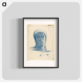 アートポスター-Yeux clos - オディロン ルドン Poster.