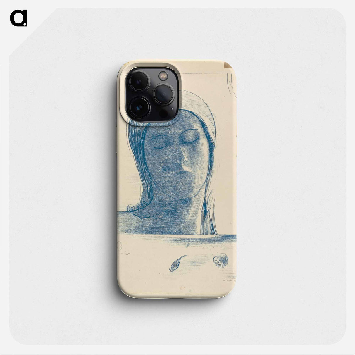 Yeux clos - オディロン ルドン Phone Case.