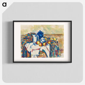 アートポスター-Still Life with Blue Pot - ポール セザンヌ Poster.