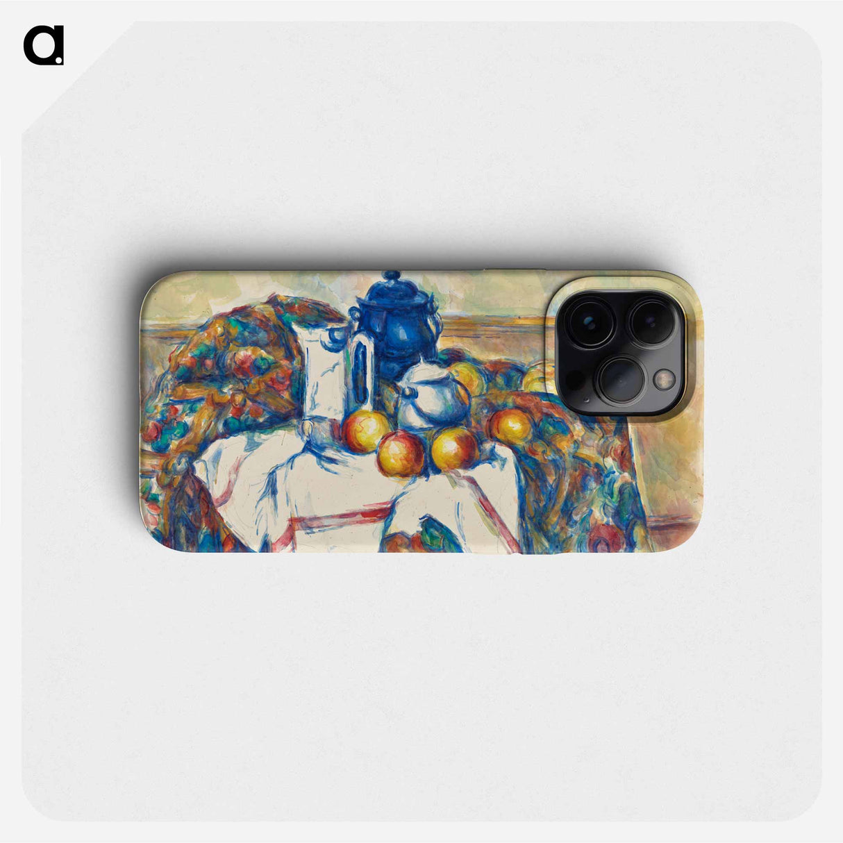 Still Life with Blue Pot - Paul Cezanne Phone Case.