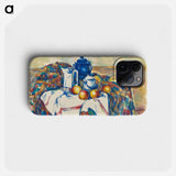 Still Life with Blue Pot - Paul Cezanne Phone Case.