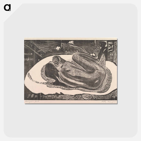 アートポストカード-Spirit of the Dead Watching - ポール ゴーギャン Postcard.