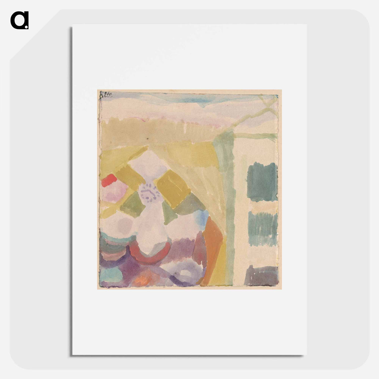 Interieur mit der Uhr (Interior with the Clock)
 - パウル クレー Poster.