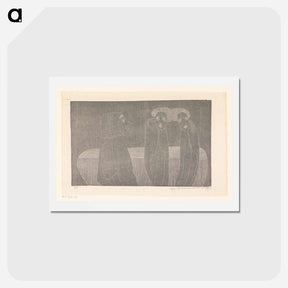 アートポストカード-Siamese Tweeling
 - サミュエル ジェスルン Postcard.