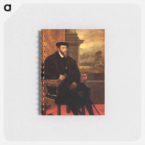 アートメモ帳-Emperor Charles V Seated - ティツィアーノ ヴェチェッリオ Memo.