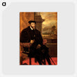 アートポストカード-Emperor Charles V Seated - ティツィアーノ ヴェチェッリオ Postcard.