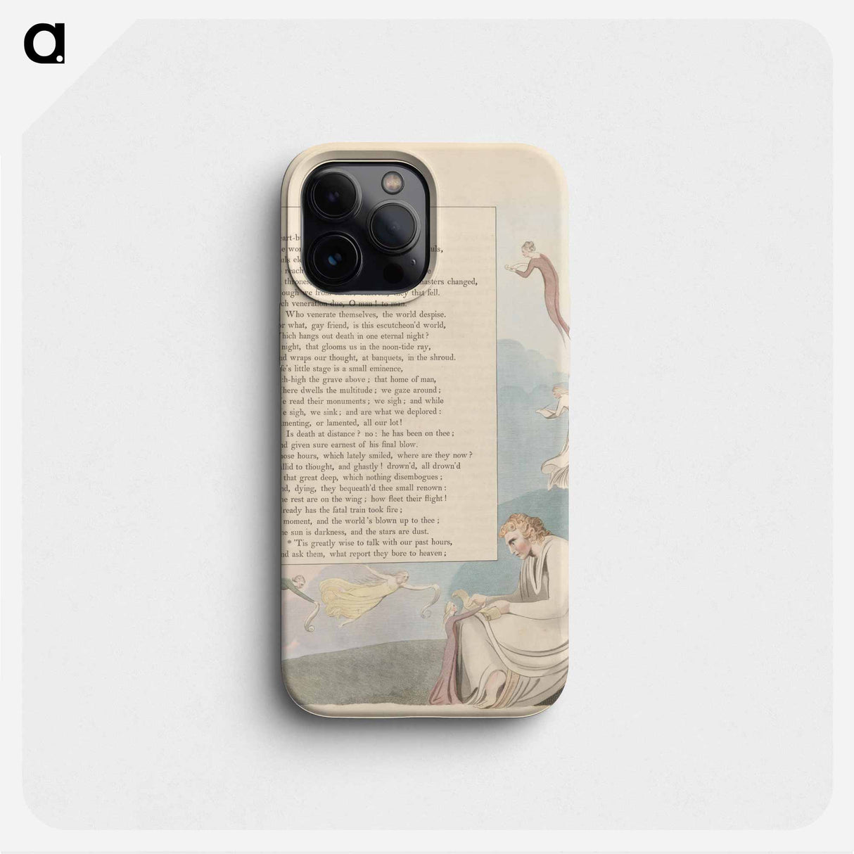 Young's Night Thoughts, Page 31, "'Tis Greatly Wise to Talk with Our Past Hours" - ウィリアム ブレイク Phone Case.