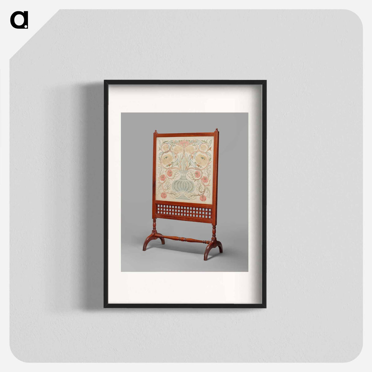 Flowerpot Fire Screen - William Morris Poster.