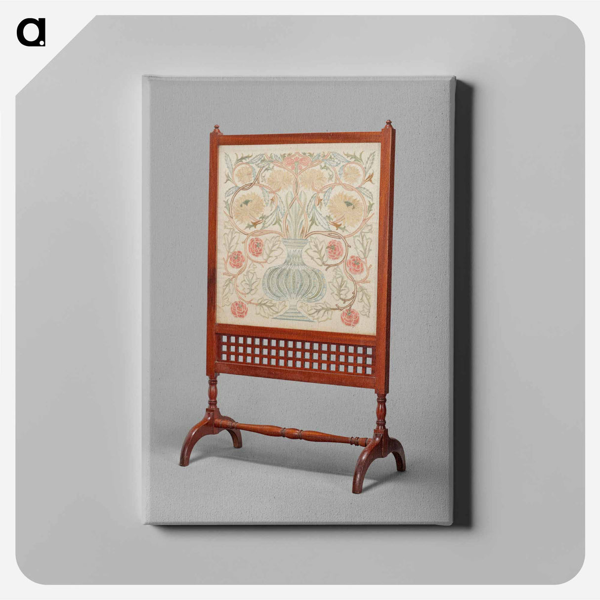 Flowerpot Fire Screen - William Morris Canvas.