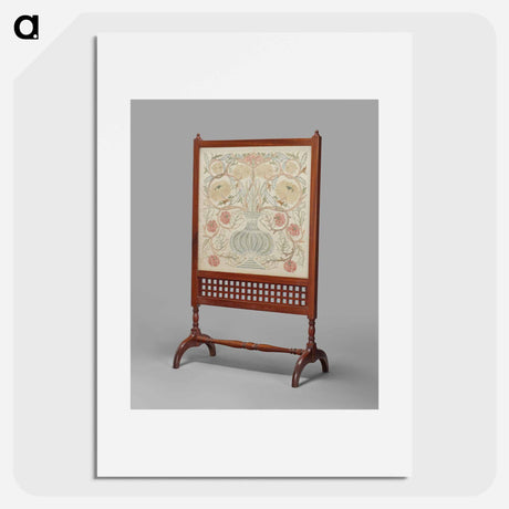 アートポスター-Flowerpot Fire Screen - ウィリアム モリス Poster.